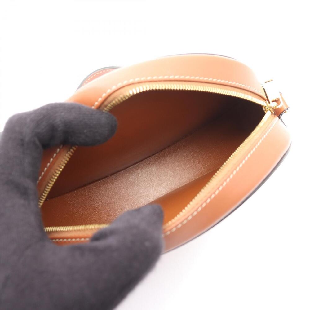 Celine Oval Cuir Triomphe Shoulder Bag Brown Leather - Picture 3 of 5